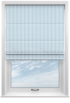 Lace Stripes, River - Twist&Fit Roman Blind